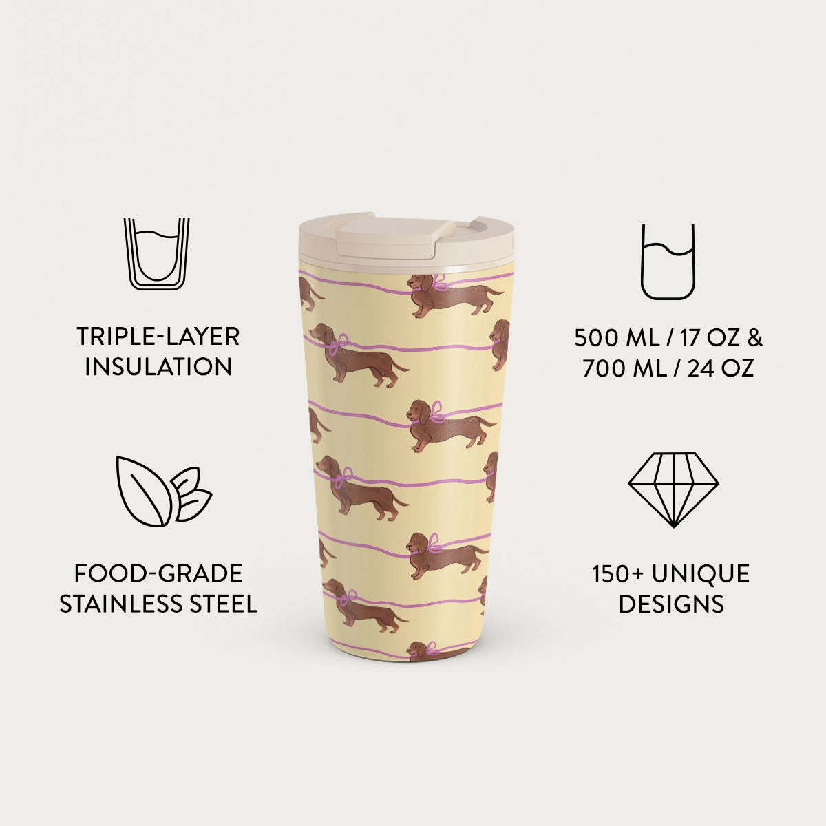Stainless Steel Celestial Travel Mug - 700ml