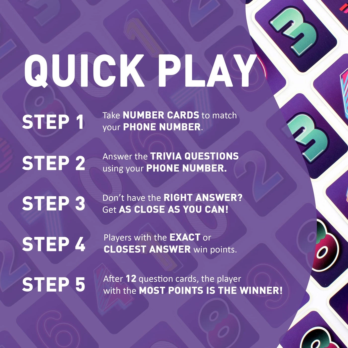 Play Your Number - Family Trivia Card Game