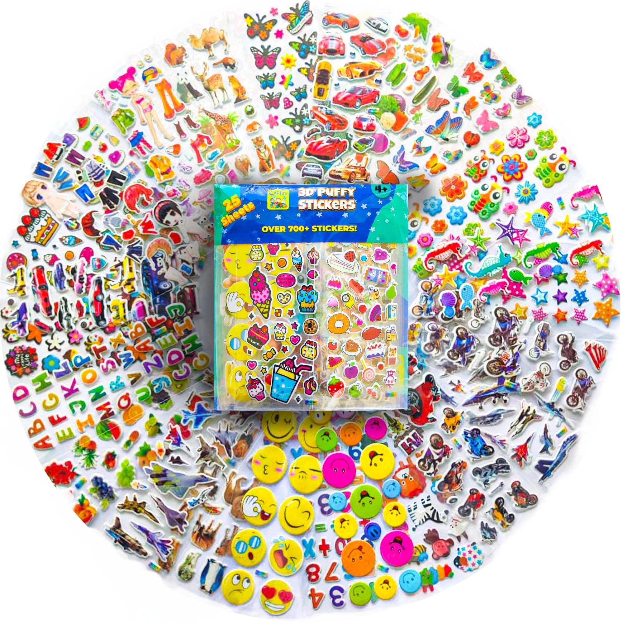 softzo 3D Puffy Stickers - 700+ Stickers