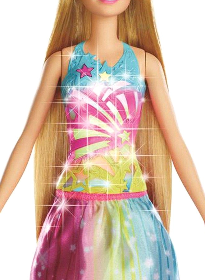 Barbie Dreamtopia Brush N Sparkle Princess Fashion Doll - Plastic Multicolour Ages 3+