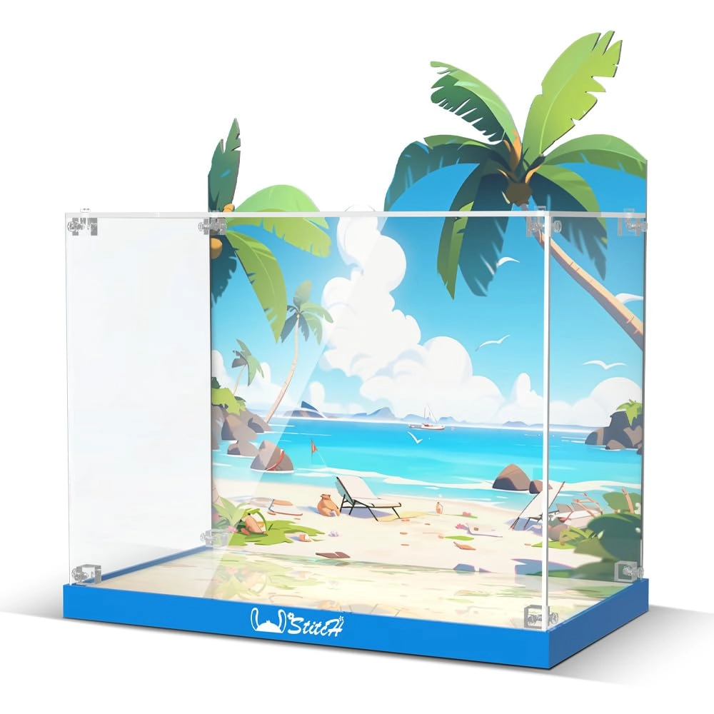 cooldac Lego Stitch 43249 Acrylic Display Case - Clear Dustproof