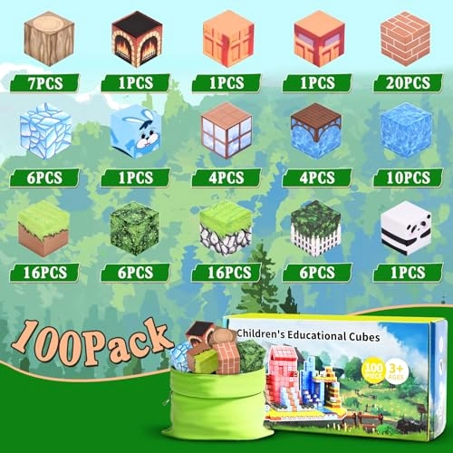 Magnetic Building Blocks - 100 pcs