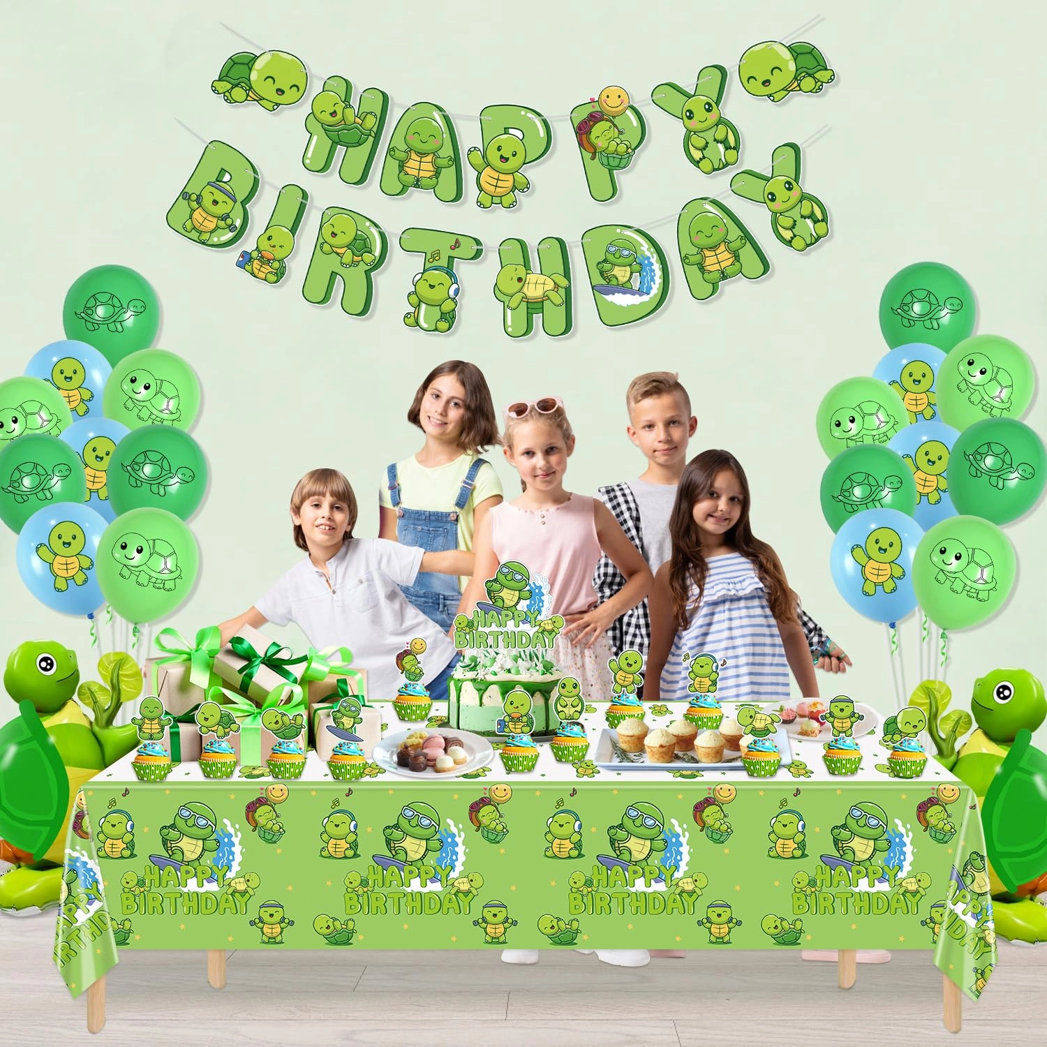 Turtle Party Decorations - 1.0 Count Birthday