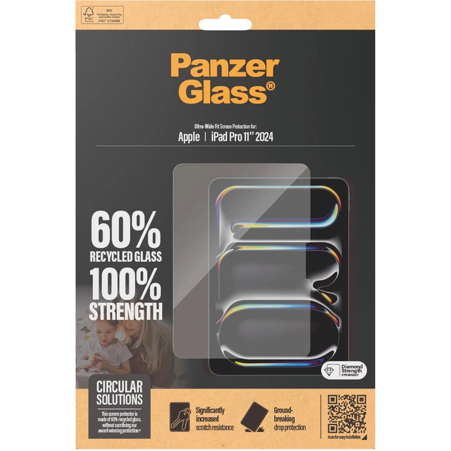 Clear Tempered Glass for iPad Pro 11 2024
