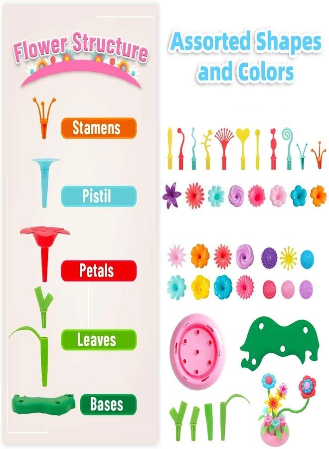 Flower Building Toy Set - 148 pcs