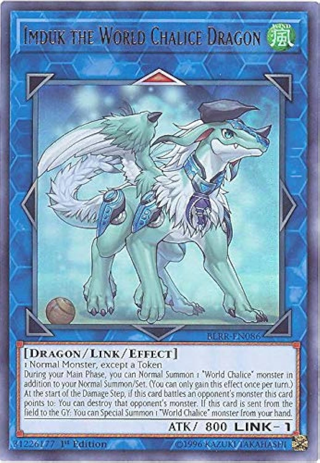 Yu-Gi-Oh! Imduk the World Chalice Dragon BLRR-EN086 - 1st Edition