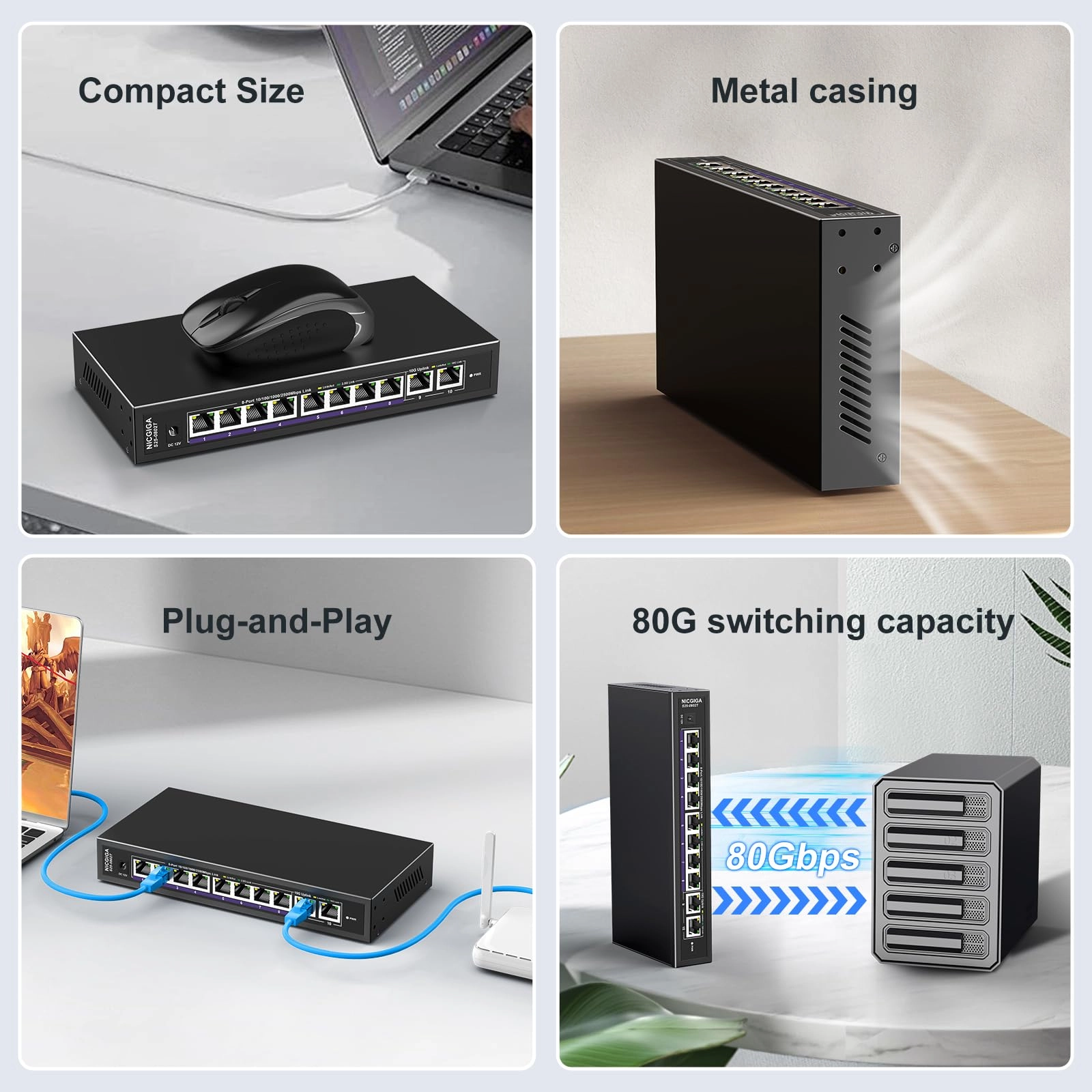 S25-0802T - 10-ports
