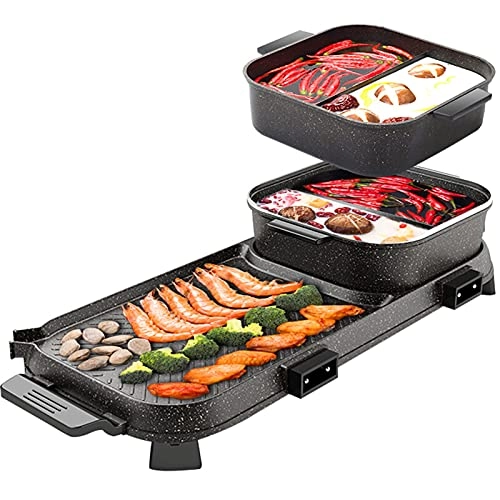 2-tier electric grill pan - 1200 W 5-7 peoples