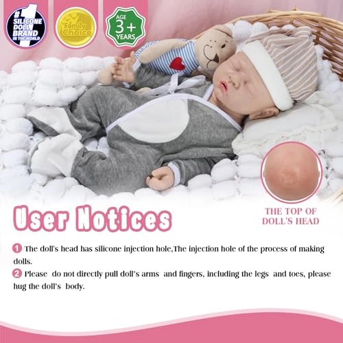 Reborn Baby Doll - 12 inch Silicone
