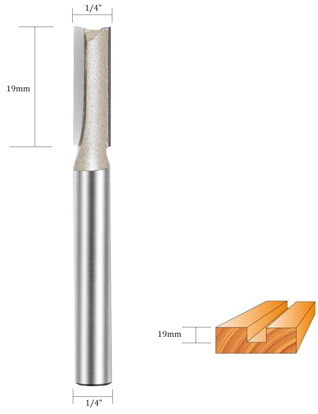 Router Bit - 1/4-inch Cutting Dia 1/4-inch Shank 4pcs