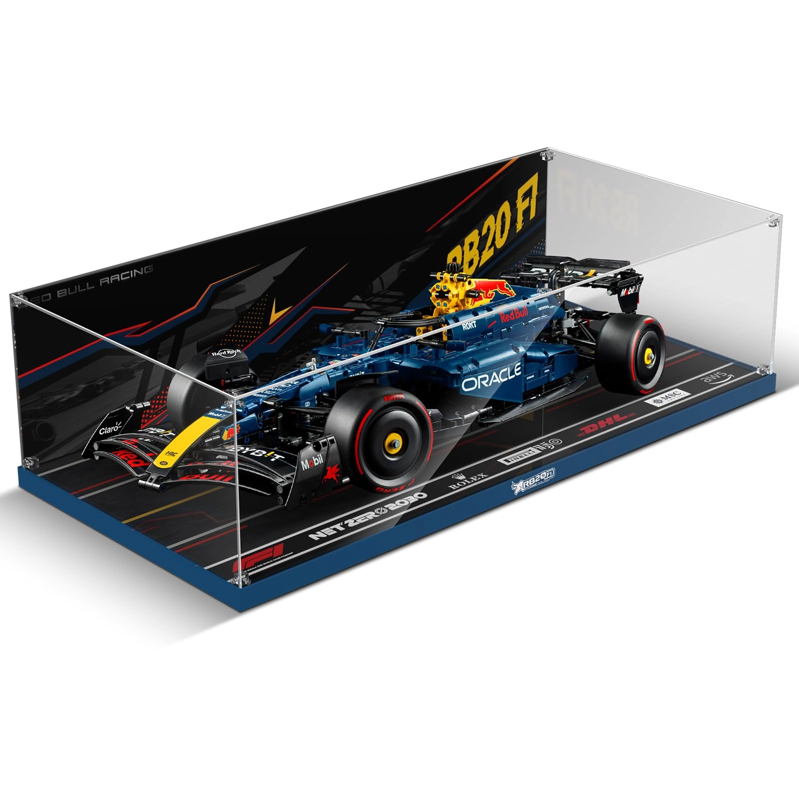 cooldac Acrylic Display Case for LEGO Oracle Red Bull Racing RB20 F1 Racing Car 42206