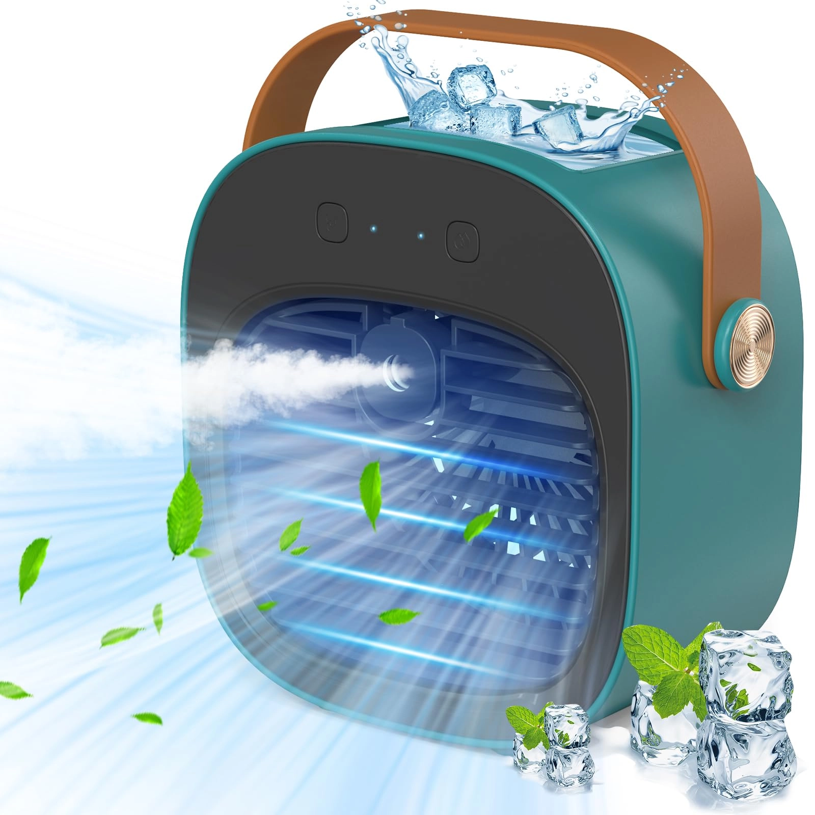 TOOKEBEEGO Portable Air Conditioner - 5200mAh Rechargeable 3 Speed