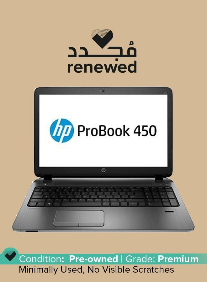 HP (Renewed) Probook 450 G2 - 15.6'' Core i3 4GB DDR3 256GB SSD
