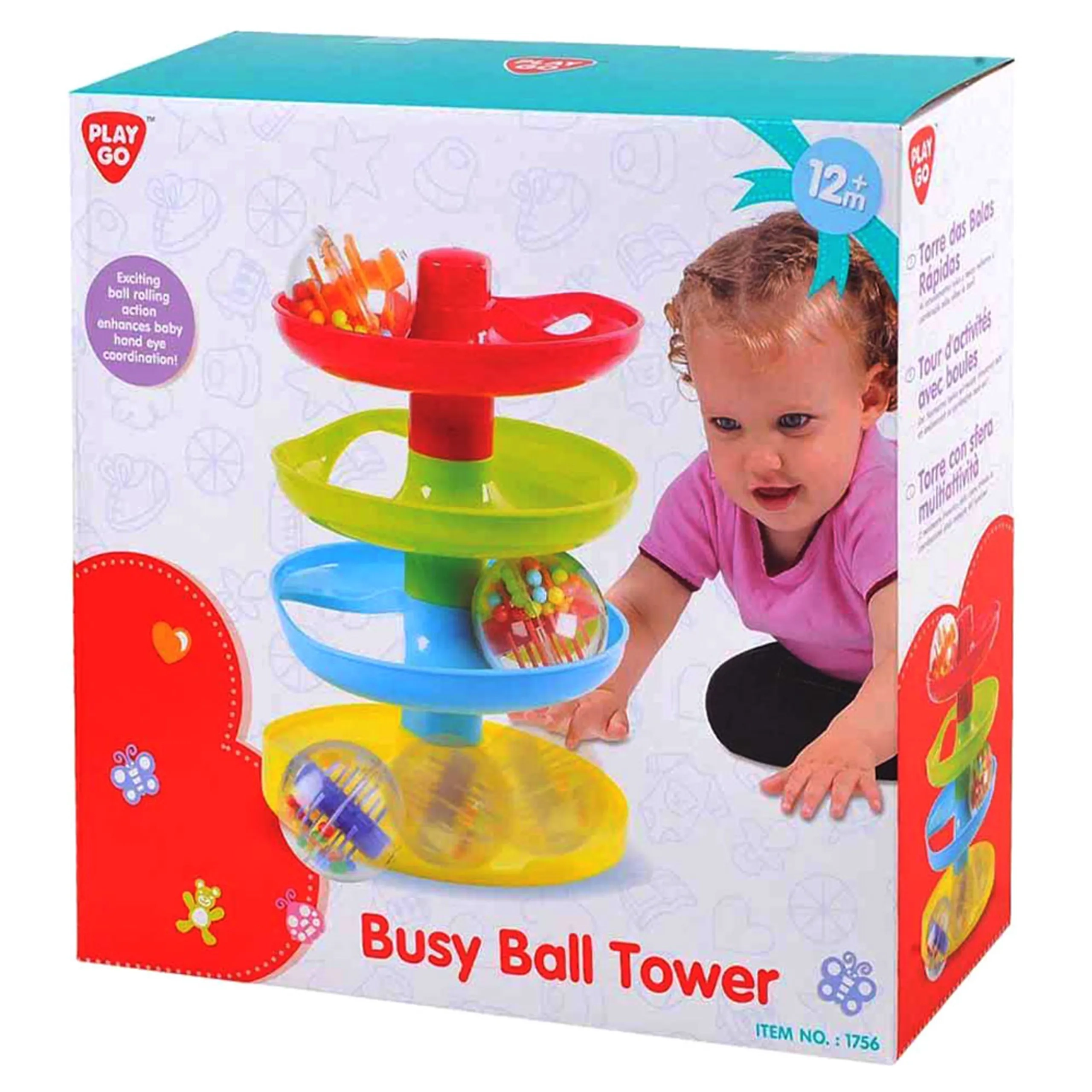 Busy Ball Tower - 12 months+ 4 pieces