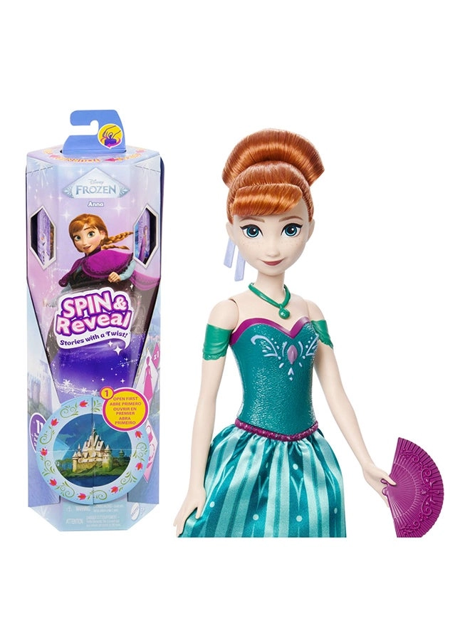 Disney Anna Fashion Doll - Spin & Reveal 11 Surprises Play Scene Set