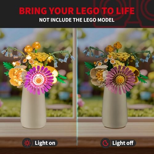 Light Kit for LEGO 10347 Petite Sunny Bouquet - Plastic