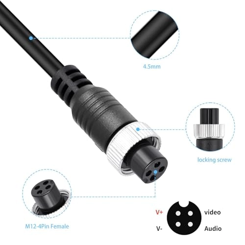 4Pin Backup Camera Extension Cable