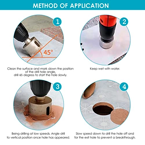 Diamond Drill Bits - Carbon Steel 18Pcs 0.2in~2in