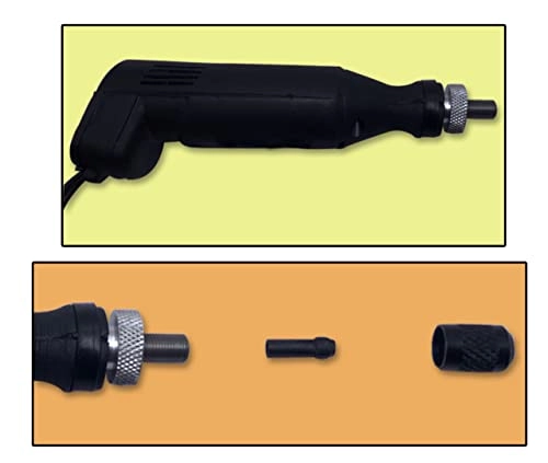 Mini Drill Machine - 12V Speed And Direction Control + Adapter - Collet Chuck 10mm 23mm + Stones + Felt Pad + Mandrel Burrs - 120x Diamonds Bur