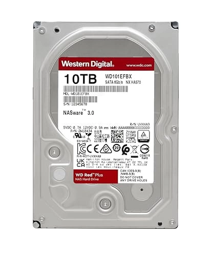 Red Plus 3.5" 7200rpm 256MB SATA 6Gb/s (WD101EFBX) - 10TB