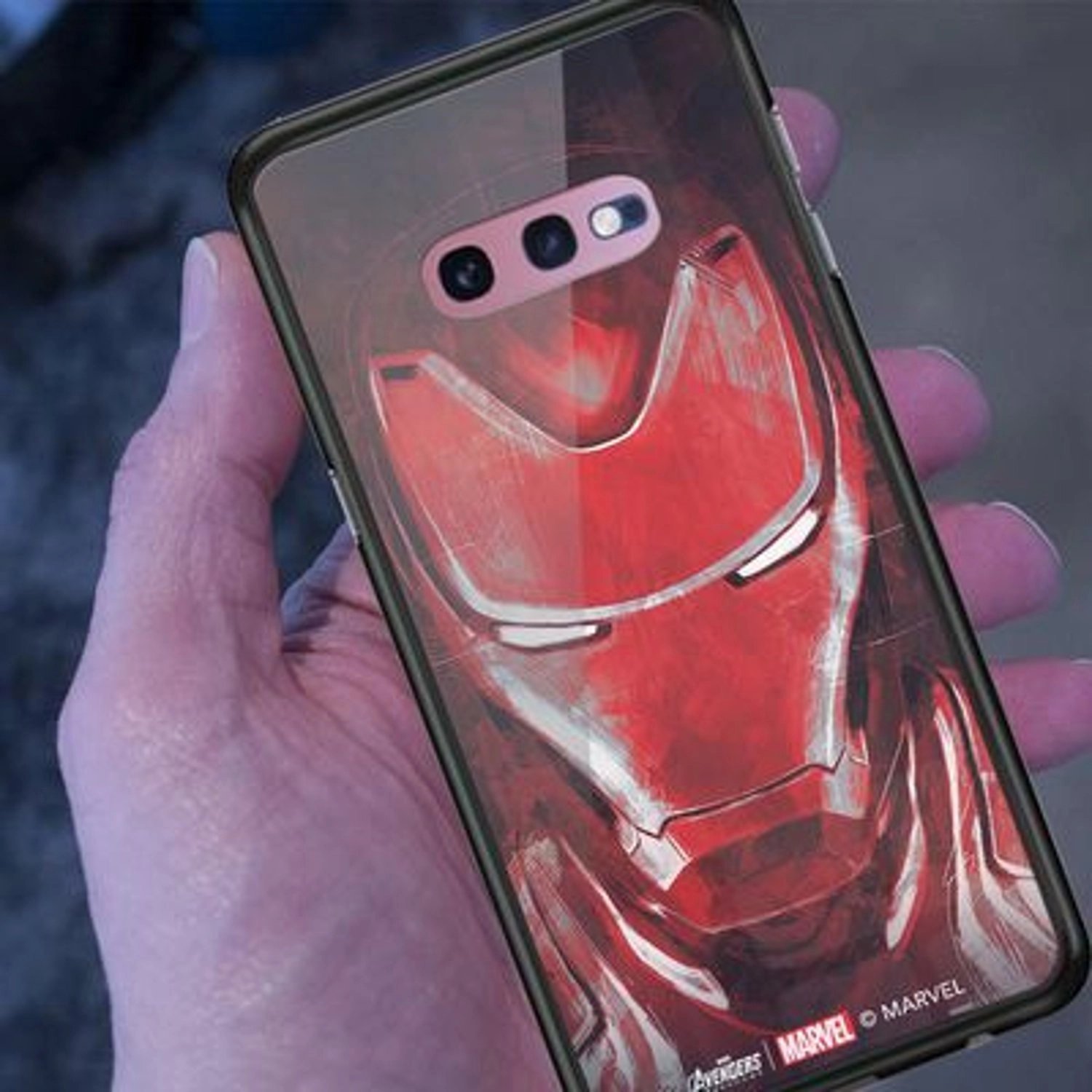 Iron Man Face Back Case for Galaxy S10e