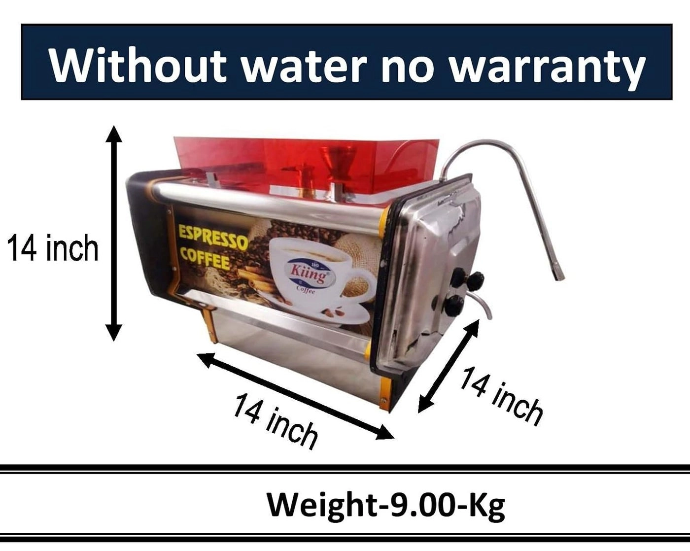 Espresso - 14 inch 45 Liter 160 Cups