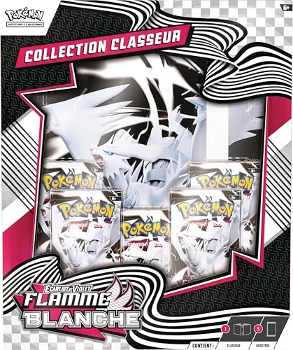 9 Pocket Binder - Reshiram + Scarlet & Violet Booster Pack - White Flame 5pcs
