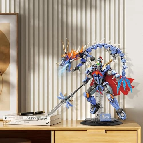 Mechanical Dragon Warrior - Movable Joints Display Stand