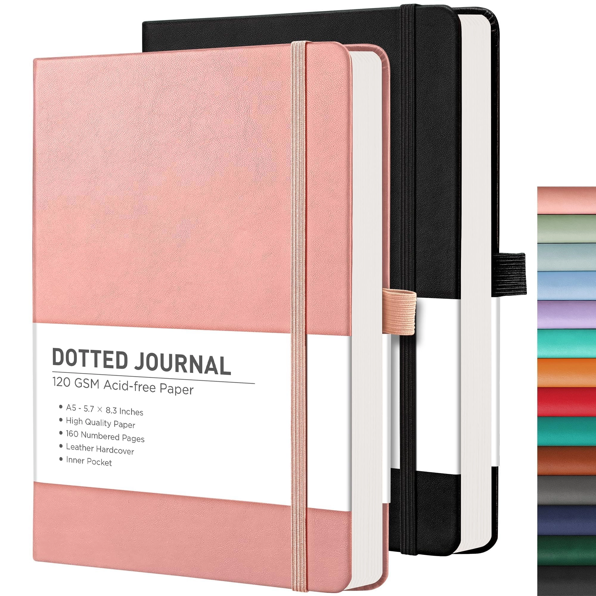 Bullet Dot Journals A5 Spiral - Dotted 80 Sheets