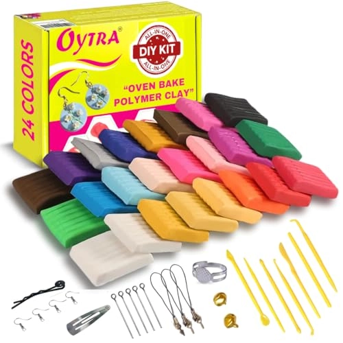 Oytra, Oytra, A55, A Wing, Raj Industrial Complex, Marol, Andheri East Mumbai 400059 8779395303 polymerclaybox - 24 Colors Oven Bake Polymer Clay