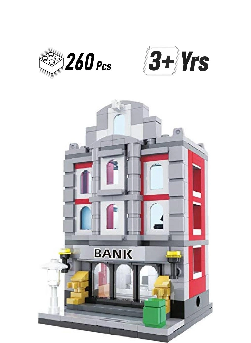 Brick Loot Mini City Bank - Construction 260 pcs