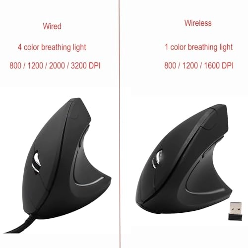 Ergonomic Vertical Mouse - Wired