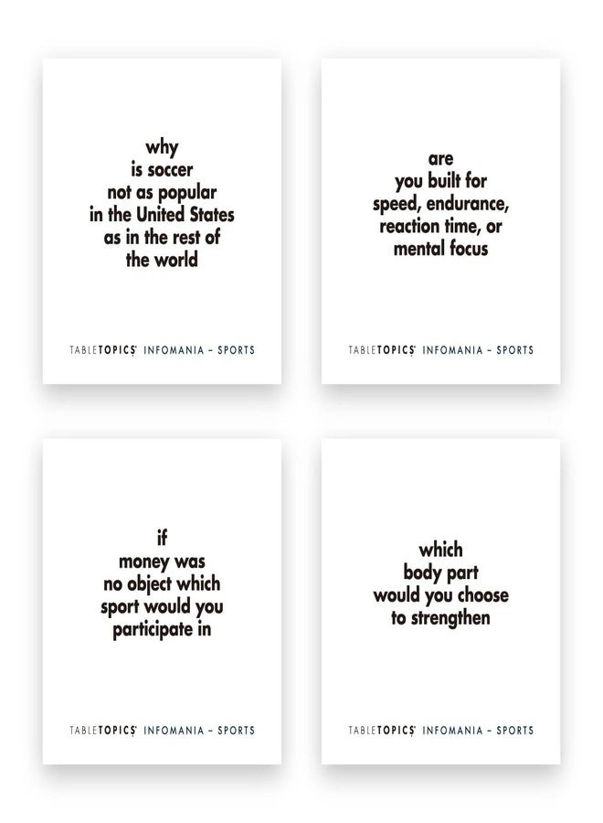 Infomania Sports - 135 Conversation Cards