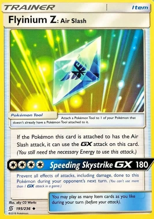 Pokémon Flyinium Z Air Slash 195/236 - English + Toploader