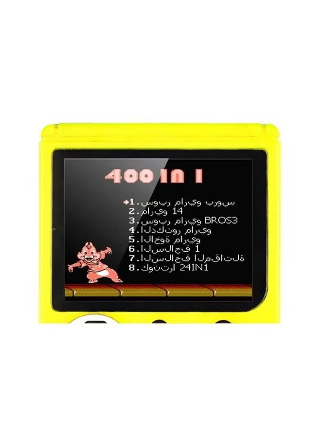 Handheld Game Console - 400 Built-in Games 3-Inch Color Screen Rechargeable Battery
