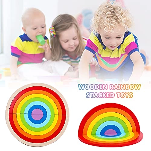 Rainbow Jigsaw Stacking Puzzle - 18 pieces