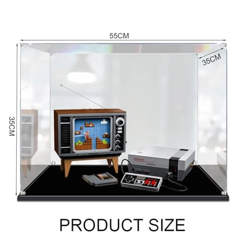 Acrylic Display Case - 62x30x20 cm for Lego 76139 Car Model