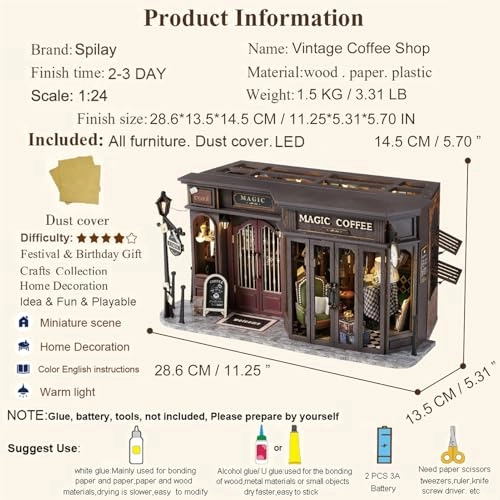 DIY Miniature Dollhouse Kit - 124 scale
