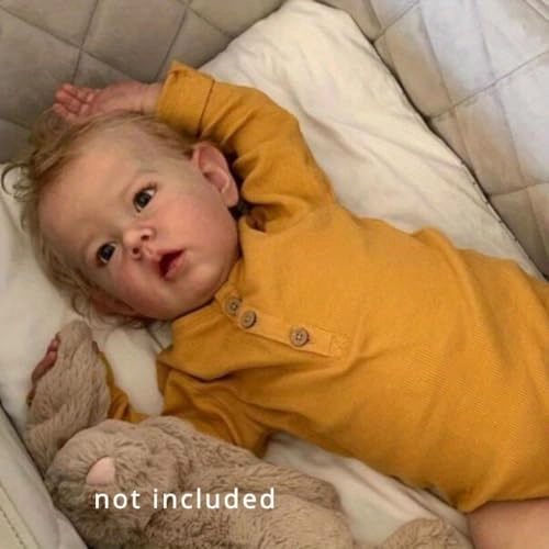 Baby Reborn Doll - 70 CM / 28inch Silicone Vinyl Blonde Ages 3+
