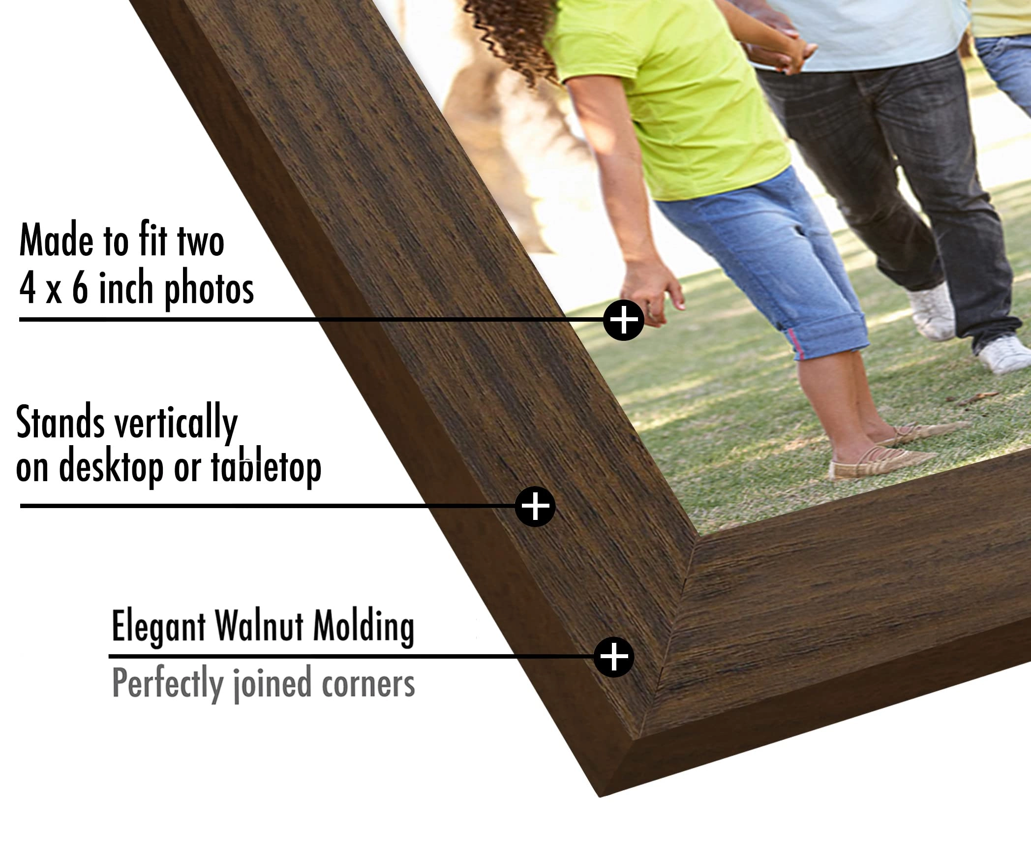 Hinged Double Picture Frame - 4X6 2