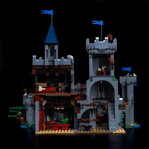 Light kit Compatible with Lego 31168 Medieval Horse Knight Castle - Colorful Standard Version