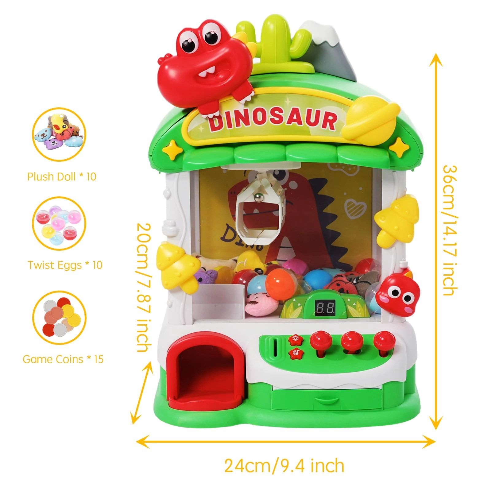 Mini Claw Machine - Crocodile 3 4 5 6 Years Old