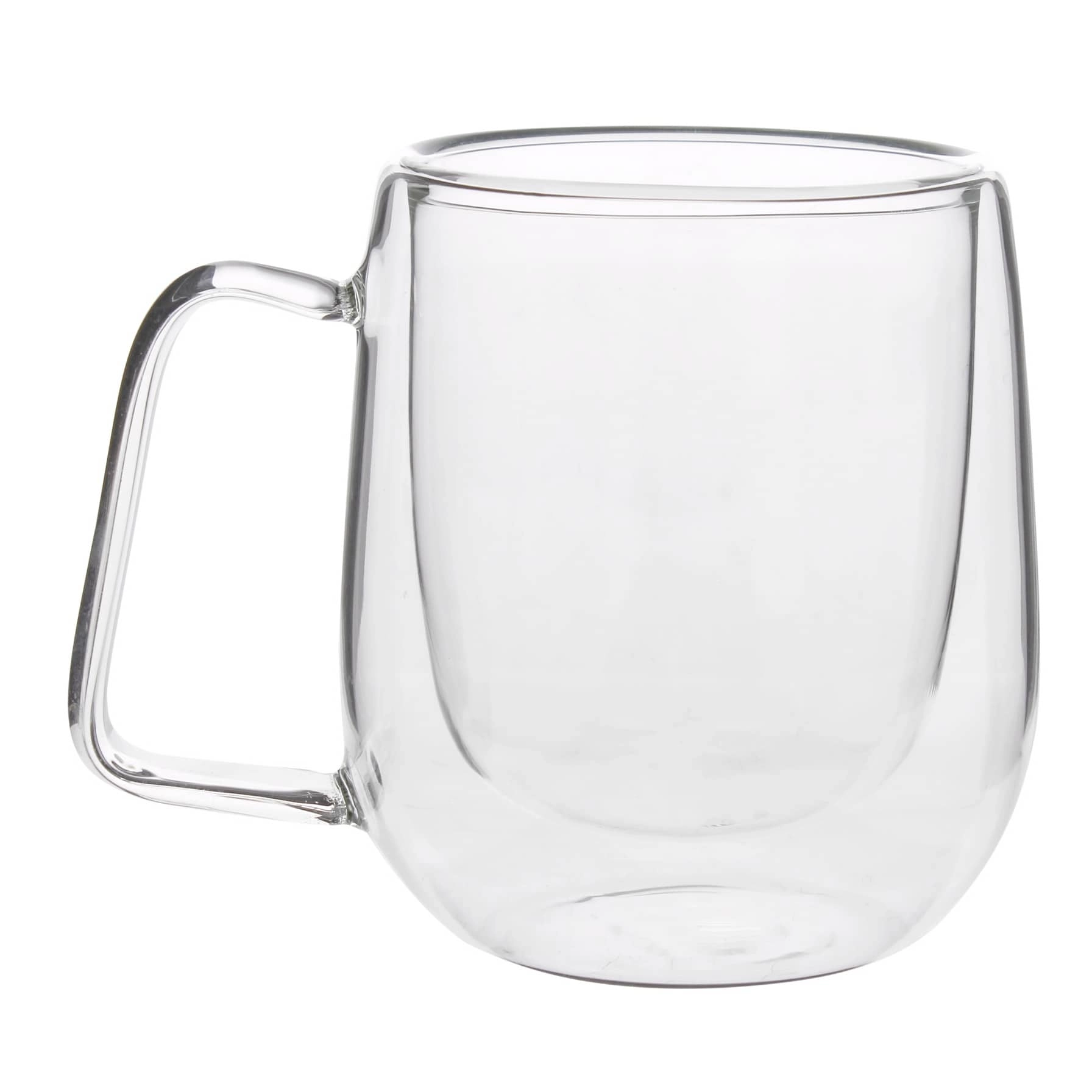 Borosilicate Glass Double Wall Mug - 2 pcs - 250 ml