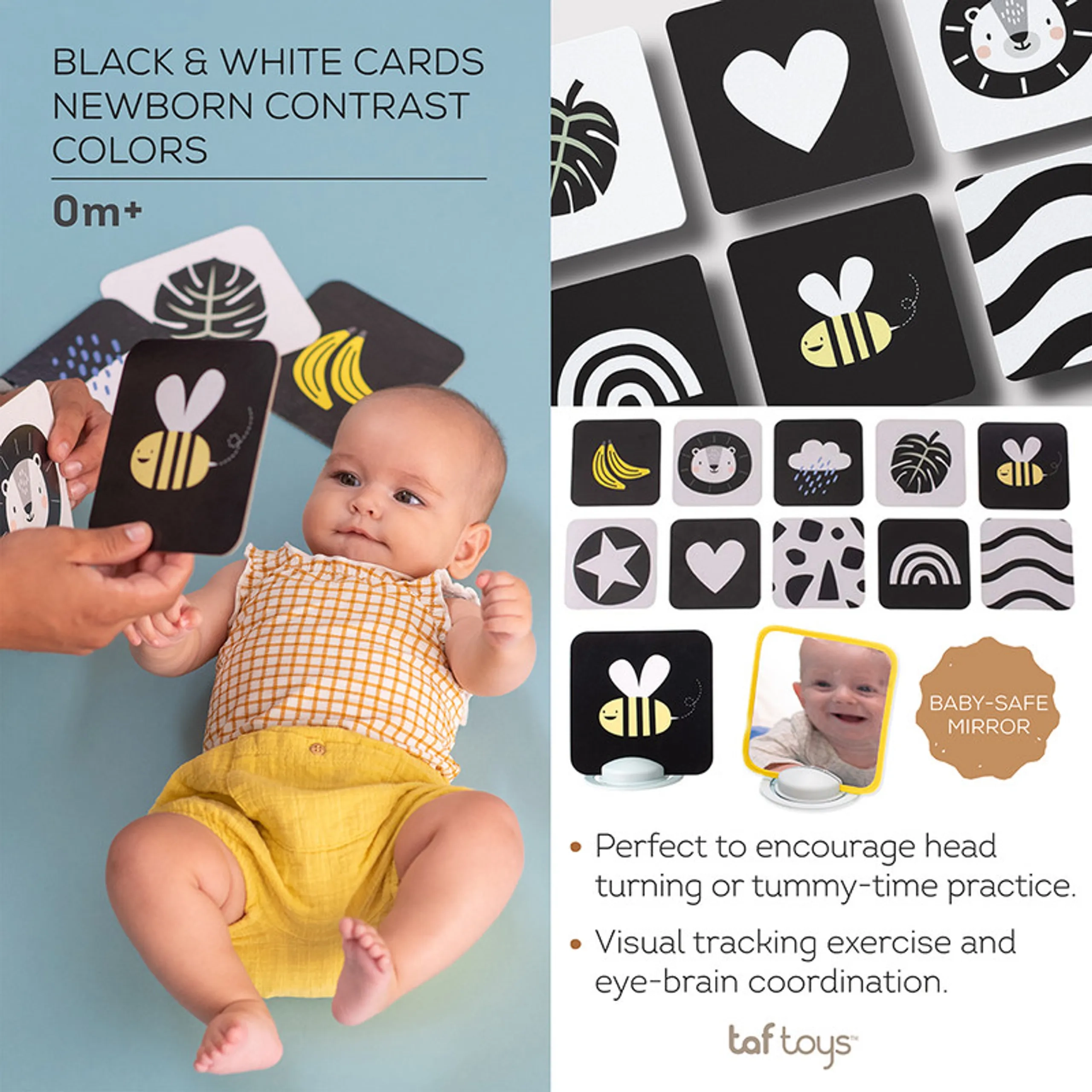 My 1st Tummy-time Cards - Savannah collection 0 month