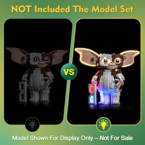 Light kit (21361) - Compatible with LEGO 21361 Gremlins Gizmo Warm White