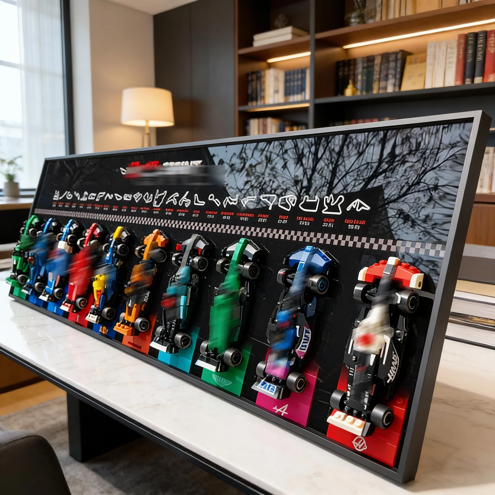 Generisch LE*GO Wall Plaque Display - Speed Champions