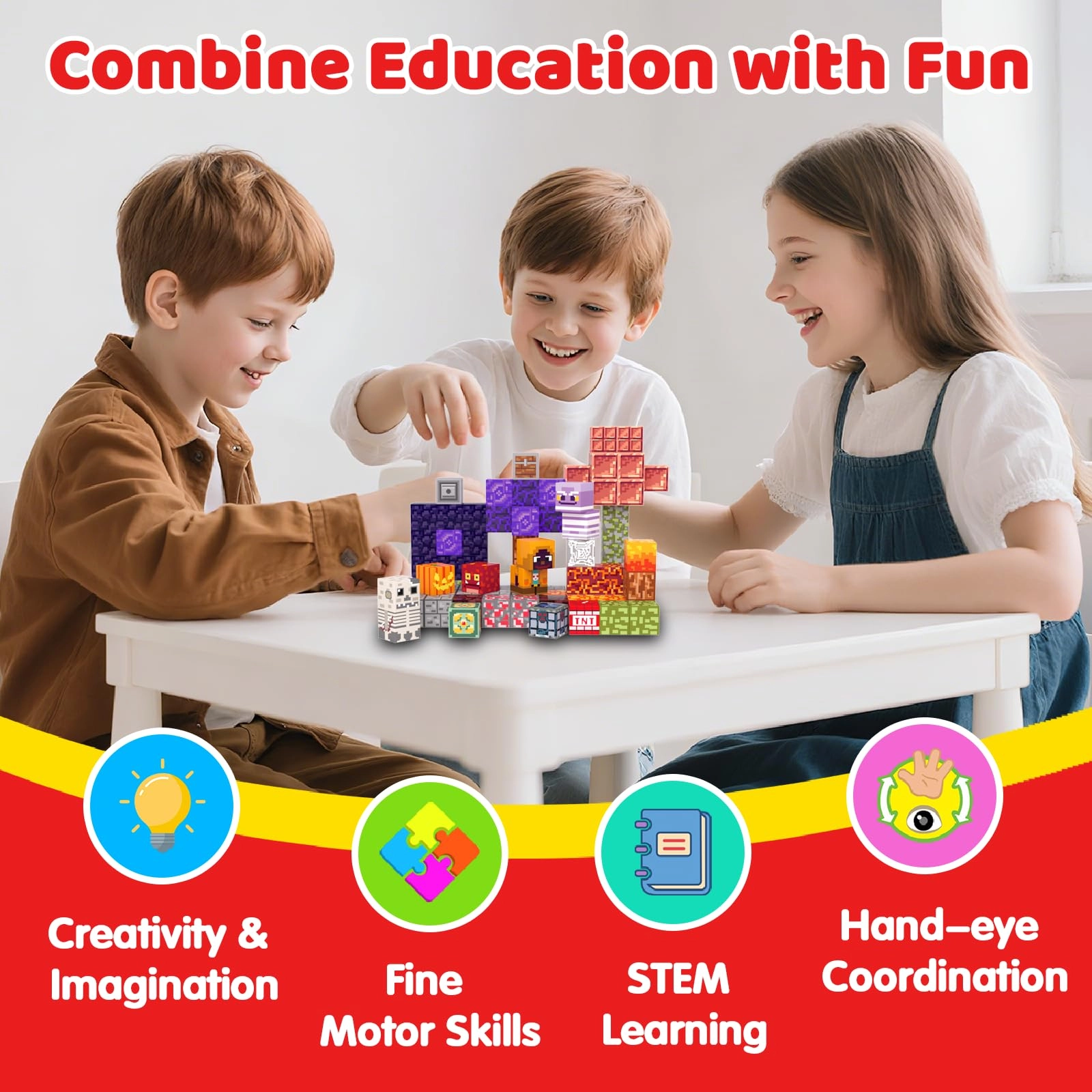 Magnetic Blocks - 100 pcs