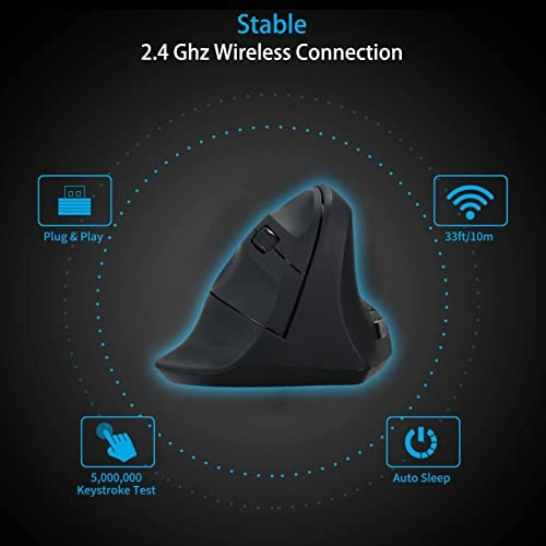 Vertical Mouse - 2.4G Wireless