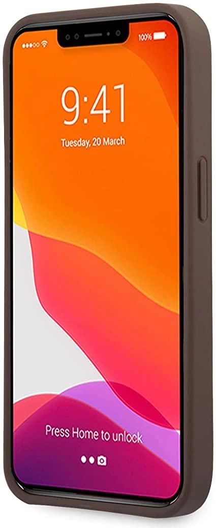 GUHCP13XPSASBBL PU Saffiano Leather Case for iPhone 13 Pro Max