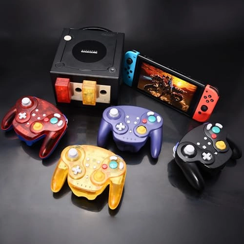 SWITCH2 PRO CONTROLLER - CLEAR YELLOW FOR NGC GAMECUBE CONSOLE, SWITCH/SWITCH OLED/ SWITCH2, PC, STEAM DECK, PC